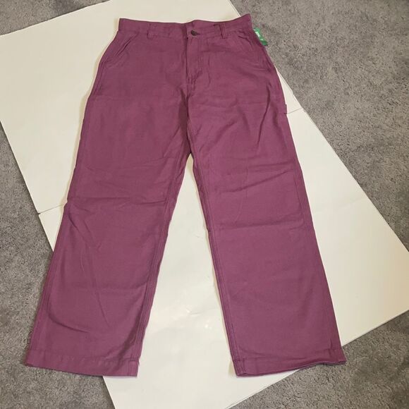 Gap high rise Cargo pants, mauve/ purple, 100% cotton. size 4P NWT - Picture 2 of 15